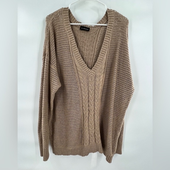 Lane Bryant brown long sleeve sweater size XL - Picture 9 of 9
